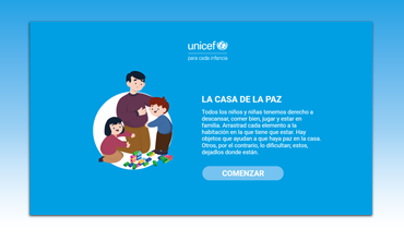 La casa de la paz - juego interactivo para Educación Infantil