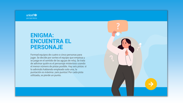 Juego de enigma para Educación Secundaria: Descubre el personaje misterioso