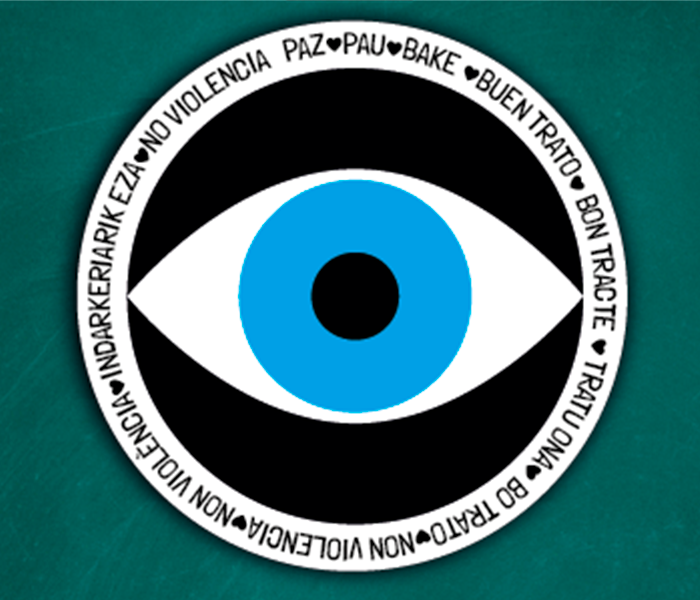 No me quedo mirando: actividad sobre paz, no violencia y buen trato en el entorno educativo Logo "No me quedo mirando"