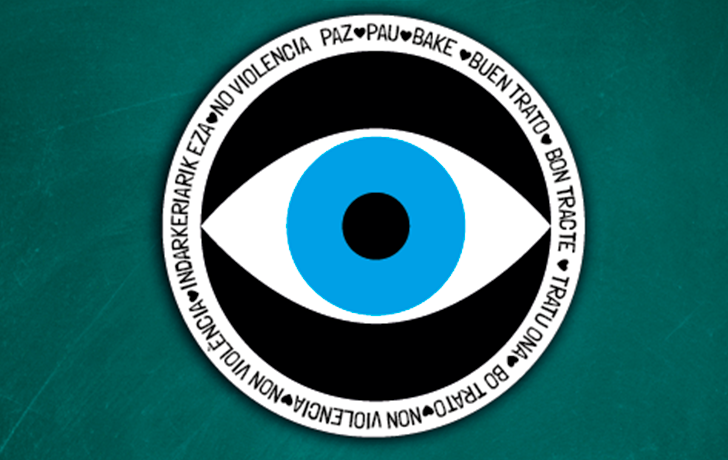 No me quedo mirando: actividad sobre paz, no violencia y buen trato en el entorno educativo Logo "No me quedo mirando"