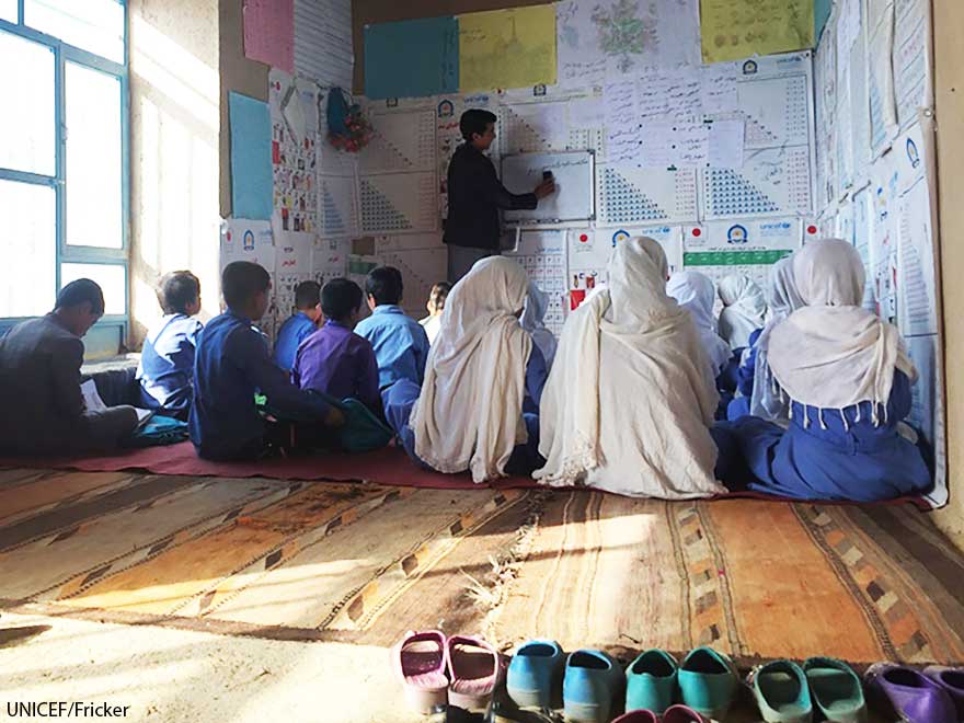 Educación en Afganistán: hogares convertidos en escuelas