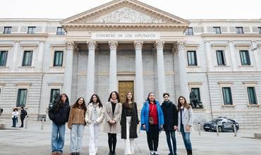 Niños y niñas participantes de Infancia en el Congreso en su octava edición