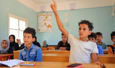 Abdulrahman vuelve a la escuela en Yemen gracias a UNICEF.