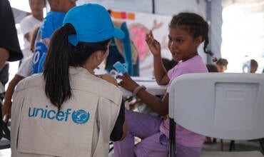 UNICEF desde el primer momento con los niños de Venezuela.