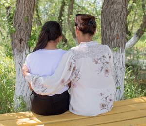 Joe Malone socio UNICEF España Una madre con su hija