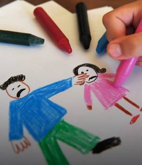 Protección infantil Dibujo de un niño